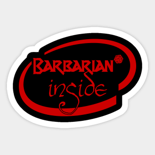 Barbarian Inside Sticker